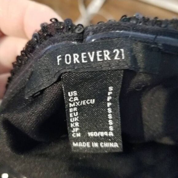 Strapless Black Evening Cocktail Party Sequin Mini Tube Bandage Stretch Dress - Picture 8 of 8